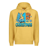 Antique Gold 1st christmas gingerbread boy Premium Hoodie - Zillion Design Studio