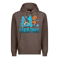 Coffee 1st christmas gingerbread boy Premium Hoodie - Zillion Design Studio