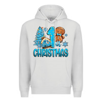 Dove Grey 1st christmas gingerbread boy Premium Hoodie - Zillion Design Studio