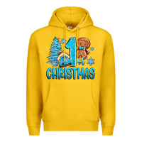 Lemon 1st christmas gingerbread boy Premium Hoodie - Zillion Design Studio