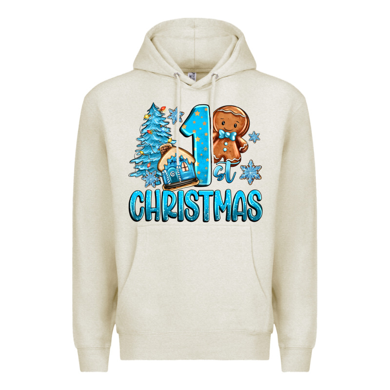 1st Christmas Gingerbread Boy Premium Hoodie by Zillion Design Studio | Teevron