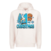 Pale Pink 1st christmas gingerbread boy Premium Hoodie - Zillion Design Studio