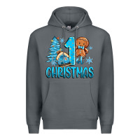 Rock 1st christmas gingerbread boy Premium Hoodie - Zillion Design Studio