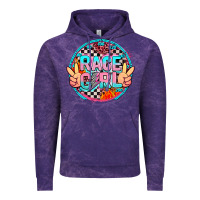 Cloud Purple race girl Vintage Hoodie - AdoDesignShop