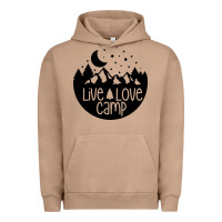Pigment Burro Live Love Camp Urban Hoodie - Unal Design