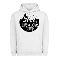 Pigment Lunar Rock Live Love Camp Urban Hoodie - Unal Design