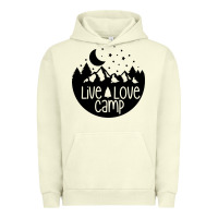 Pigment Pistachio Live Love Camp Urban Hoodie - Unal Design
