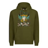 Army Green western boho free spirit Premium Hoodie - texasbilliewilder