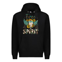Black western boho free spirit Premium Hoodie - texasbilliewilder