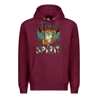 Burgundy western boho free spirit Premium Hoodie - texasbilliewilder