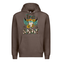 Coffee western boho free spirit Premium Hoodie - texasbilliewilder