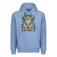 Colony Blue western boho free spirit Premium Hoodie - texasbilliewilder