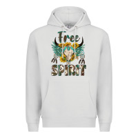 Dove Grey western boho free spirit Premium Hoodie - texasbilliewilder
