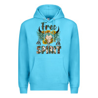 Ocean Blue western boho free spirit Premium Hoodie - texasbilliewilder
