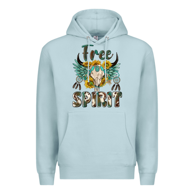 Western Boho Free Spirit Premium Hoodie by texasbilliewilder | Teevron