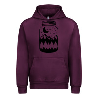 Mauve Wine View jar Urban Hoodie - Unal Design