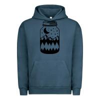 Pigment Midnight Navy View jar Urban Hoodie - Unal Design