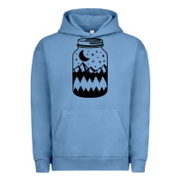 Pigment Pebble Blue View jar Urban Hoodie - Unal Design