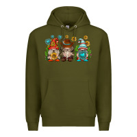 Army Green western gnomies Premium Hoodie - texasbilliewilder