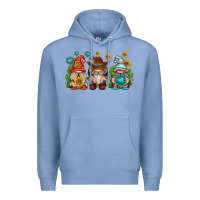 Colony Blue western gnomies Premium Hoodie - texasbilliewilder