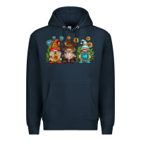 Navy western gnomies Premium Hoodie - texasbilliewilder