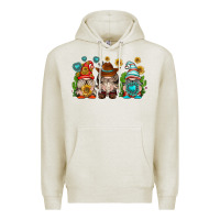 Oatmeal Heather western gnomies Premium Hoodie - texasbilliewilder