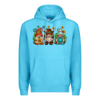 Ocean Blue western gnomies Premium Hoodie - texasbilliewilder