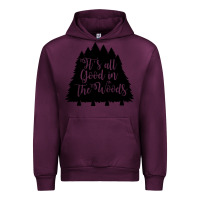 Mauve Wine its all good in the woods Urban Hoodie - Unal Design