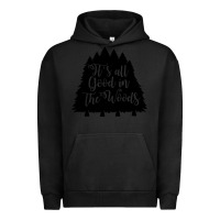 Pigment Black its all good in the woods Urban Hoodie - Unal Design