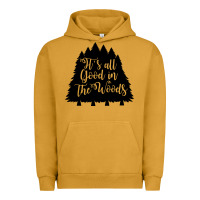 Pigment Peanut Butter its all good in the woods Urban Hoodie - Unal Design