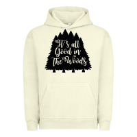 Pigment Pistachio its all good in the woods Urban Hoodie - Unal Design