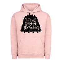 Pigment Salmon its all good in the woods Urban Hoodie - Unal Design