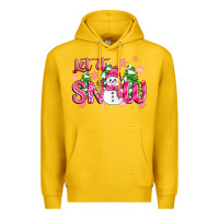 Lemon pink christmas let it snow Premium Hoodie - Zillion Design Studio