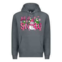 Rock pink christmas let it snow Premium Hoodie - Zillion Design Studio