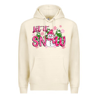 Tofu pink christmas let it snow Premium Hoodie - Zillion Design Studio