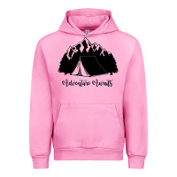 Fuchsia Pink Adventure Camping Urban Hoodie - Unal Design