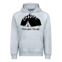 Heather Grey Adventure Camping Urban Hoodie - Unal Design