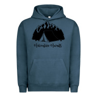 Pigment Midnight Navy Adventure Camping Urban Hoodie - Unal Design