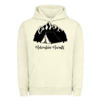 Pigment Pistachio Adventure Camping Urban Hoodie - Unal Design