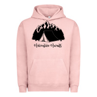 Pigment Salmon Adventure Camping Urban Hoodie - Unal Design