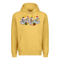 Antique Gold pantasmas ghost christmas Premium Hoodie - Zillion Design Studio