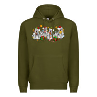 Army Green pantasmas ghost christmas Premium Hoodie - Zillion Design Studio