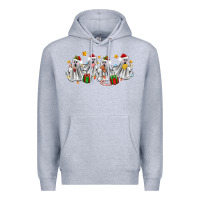 Heather Grey pantasmas ghost christmas Premium Hoodie - Zillion Design Studio