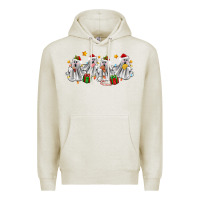 Oatmeal Heather pantasmas ghost christmas Premium Hoodie - Zillion Design Studio