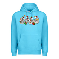 Ocean Blue pantasmas ghost christmas Premium Hoodie - Zillion Design Studio