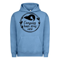 Pigment Pebble Blue Camping Urban Hoodie - Unal Design