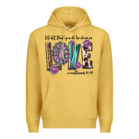 Antique Gold western let all that you do be done in love with g Premium Hoodie - texasbilliewilder