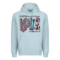 Blue Mist western let all that you do be done in love with g Premium Hoodie - texasbilliewilder
