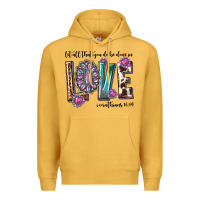 Mustard western let all that you do be done in love with g Premium Hoodie - texasbilliewilder