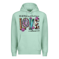 Seafoam western let all that you do be done in love with g Premium Hoodie - texasbilliewilder